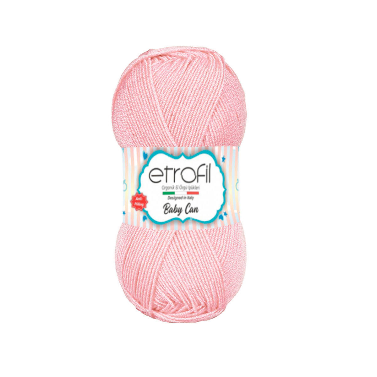 Пряжа Etrofil Baby Can 100г, 250м (антипиллинговый акрил) (80034 пудровый), 5 мотков, BABY CAN
Пряжа Etrofil Baby Can 100г, 250м (антипиллинговый акрил) (80034 пудровый), 5 мотков, BABY CAN