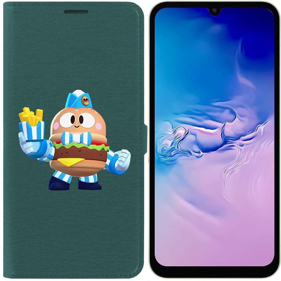 Чехол-книжка Эко для Samsung Galaxy A24 (A245) Brawl Stars-Бургер Лу (зелёный опал)
Чехол-книжка Эко для Samsung Galaxy A24 (A245) Brawl Stars-Бургер Лу (зелёный опал)