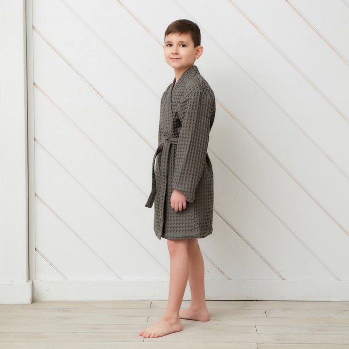 Халат вафельный детский Крошка Я Boho 34 (122-128 см) светло серый, 100% хлопок, Boho
Халат вафельный детский Крошка Я Boho 34 (122-128 см) светло серый, 100% хлопок, Boho