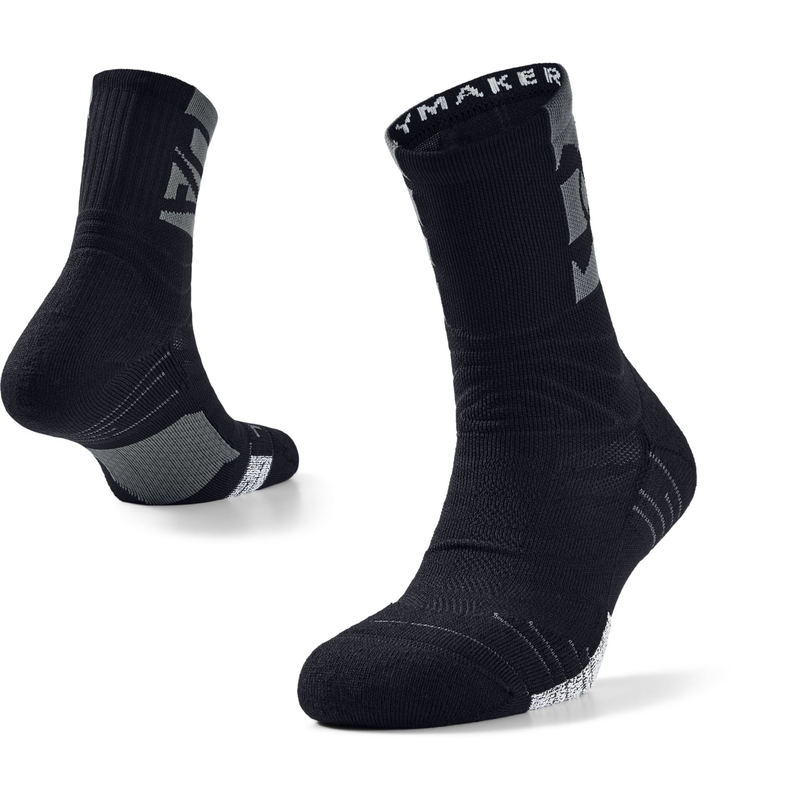 фото Носки under armour playmaker crew socks черные l