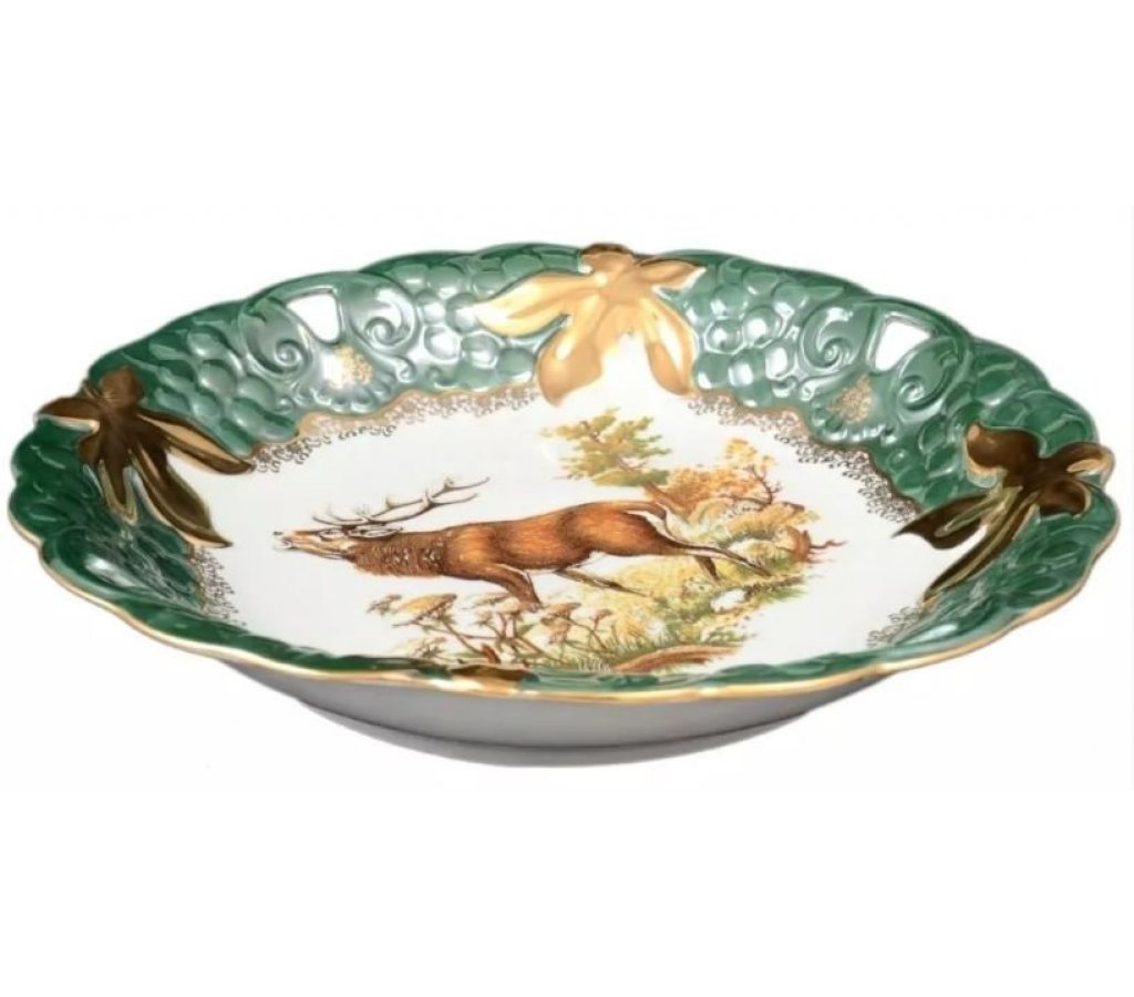 Блюдо круглое 30 см Охота зеленая Корона Queens Crown, Зеленый;белый, 15384-02
Блюдо круглое 30 см Охота зеленая Корона Queens Crown, Зеленый;белый, 15384-02
