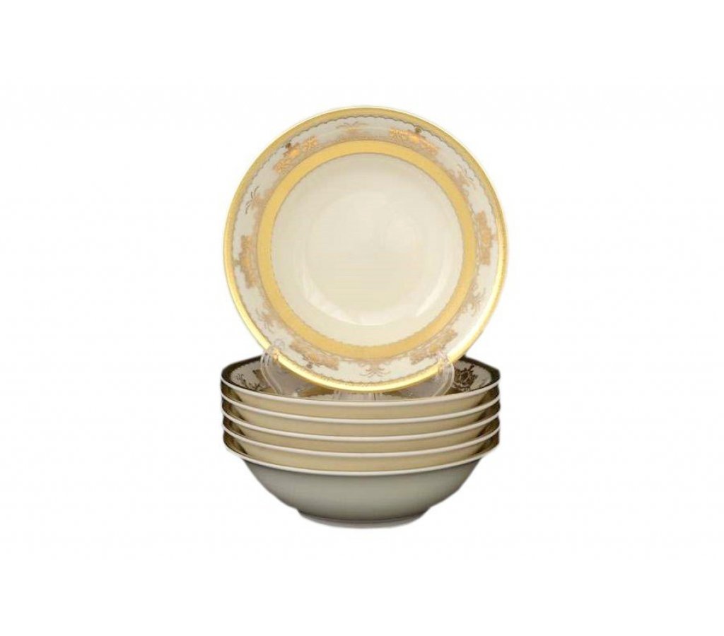 Набор салатников 13 см Falkenporzellan Cream Saphir Gold 6 шт, Бежевый;золотистый, 15560-02
Набор салатников 13 см Falkenporzellan Cream Saphir Gold 6 шт, Бежевый;золотистый, 15560-02