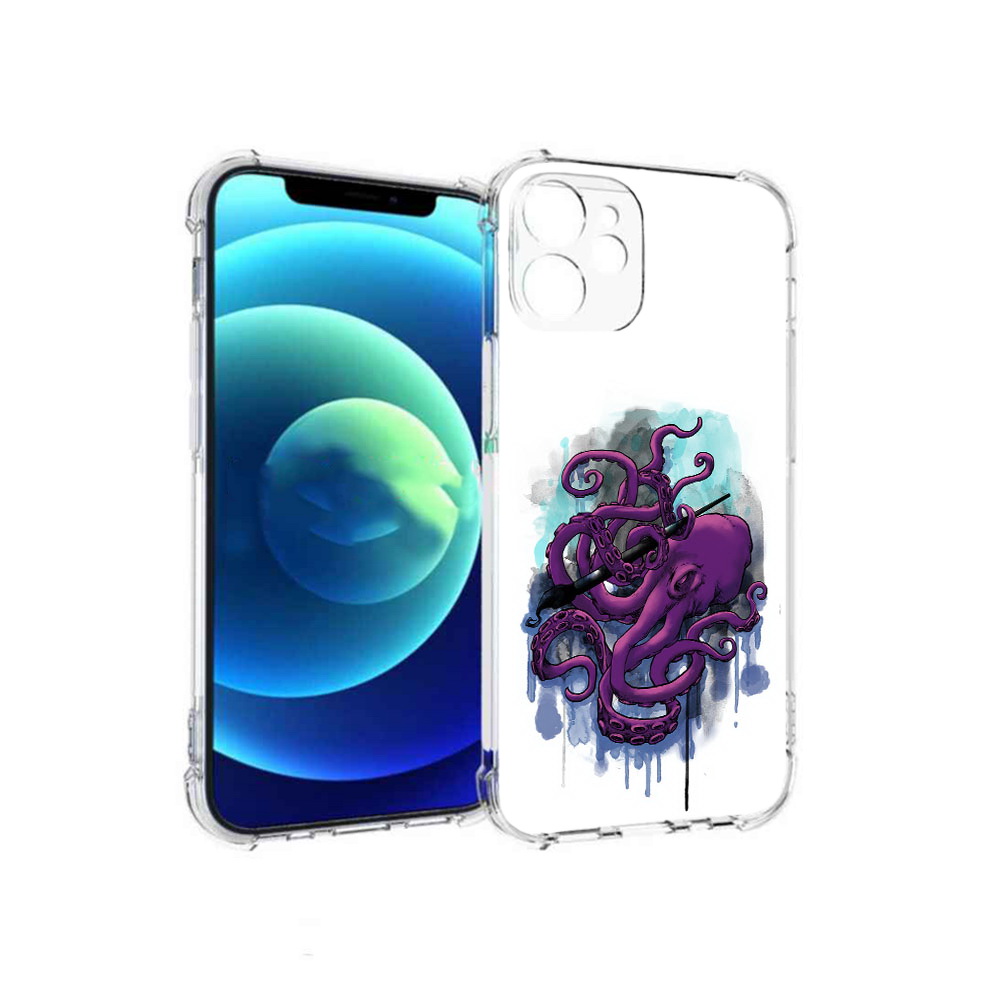 Чехол MyPads Tocco для Apple iPhone 12 mini фиолетовый осьминог (PT157566.610.658), Прозрачный, Tocco
Чехол MyPads Tocco для Apple iPhone 12 mini фиолетовый осьминог (PT157566.610.658), Прозрачный, Tocco