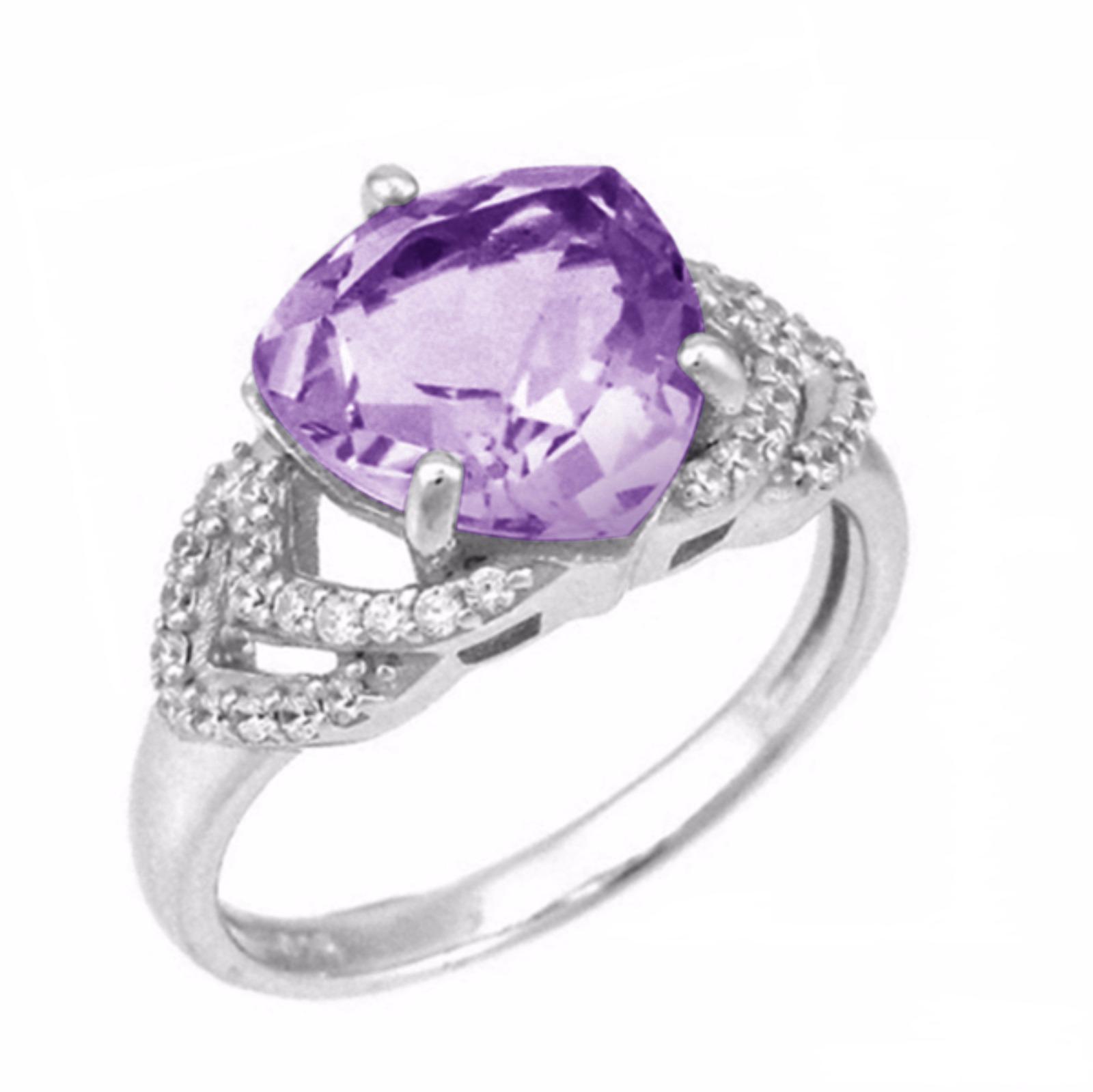фото Кольцо женское balex jewellery 1405937117 из серебра аметист/фианит, р. 17