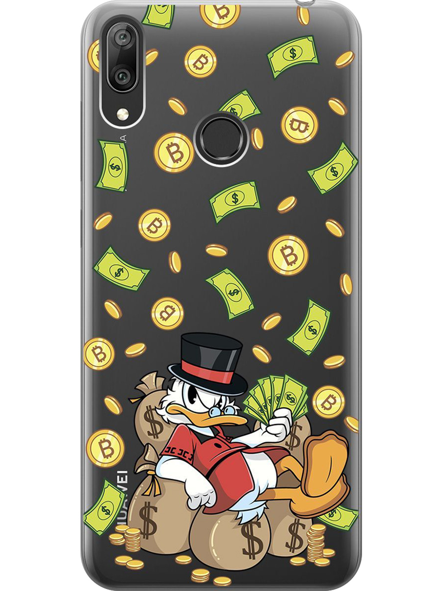 Силиконовый чехол на Huawei Y7 (2019) с принтом "Богатый Скрудж" прозрачный, Прозрачный;белый;зеленый, 720668271
Силиконовый чехол на Huawei Y7 (2019) с принтом "Богатый Скрудж" прозрачный, Прозрачный;белый;зеленый, 720668271