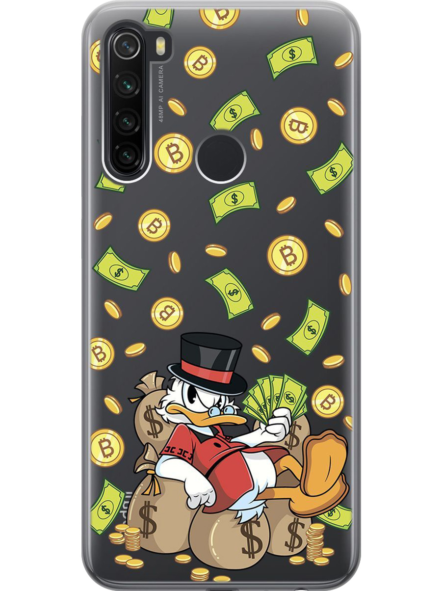 Силиконовый чехол на Xiaomi Redmi Note 8T с принтом "Богатый Скрудж" прозрачный, Прозрачный;белый;зеленый, 722349071
Силиконовый чехол на Xiaomi Redmi Note 8T с принтом "Богатый Скрудж" прозрачный, Прозрачный;белый;зеленый, 722349071