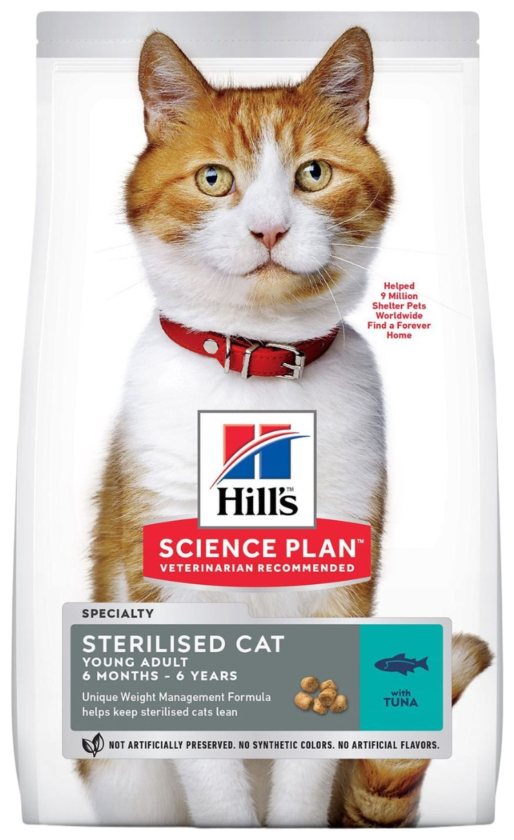 Сухой корм для кошек Hill's Science Plan, для стерилизованных, с тунцом, 2 шт по 0,3 кг
Сухой корм для кошек Hill's Science Plan, для стерилизованных, с тунцом, 2 шт по 0,3 кг