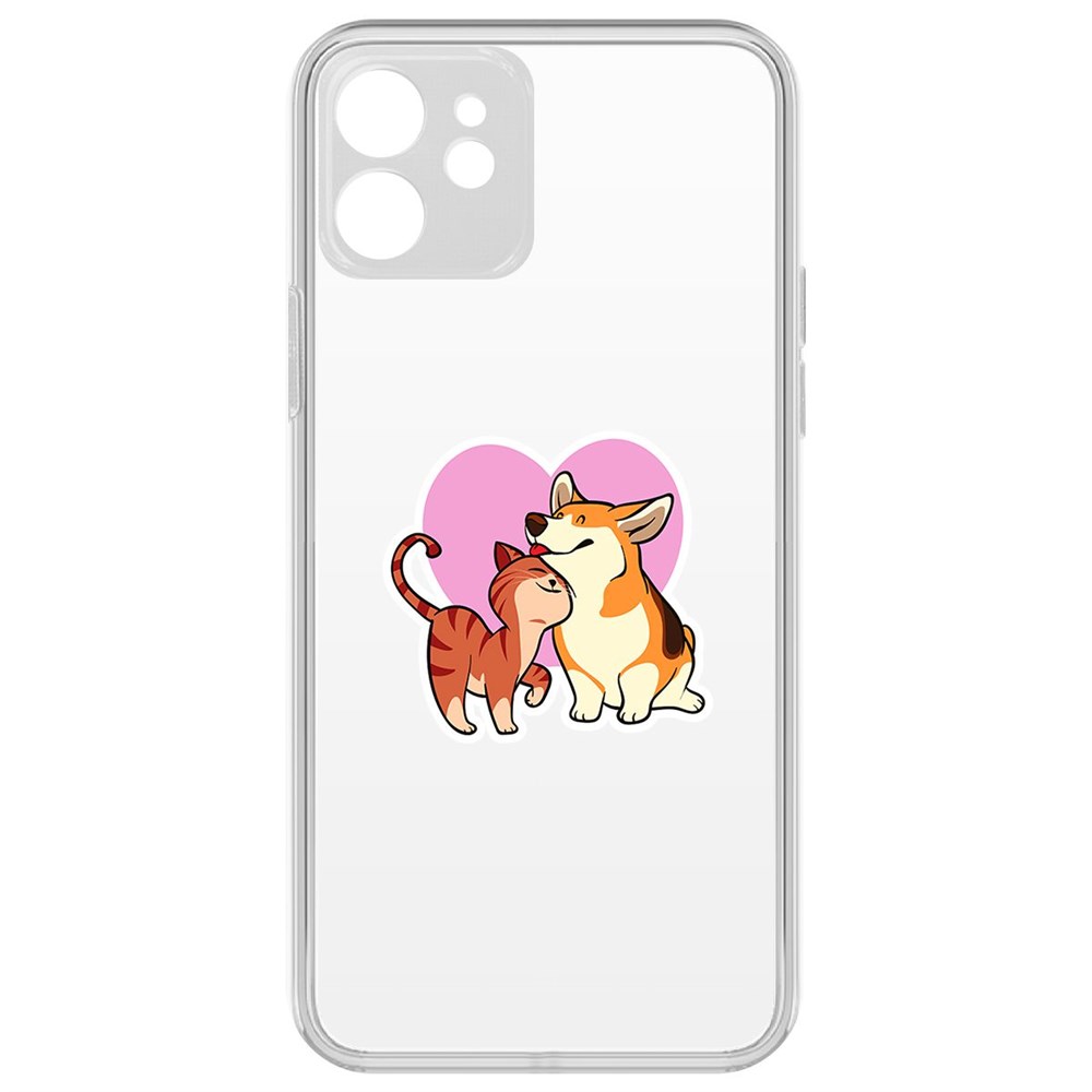 Чехол-накладка Krutoff Clear Case Любовь противоположностей для iPhone 12 с защитой камеры, Прозрачный
Чехол-накладка Krutoff Clear Case Любовь противоположностей для iPhone 12 с защитой камеры, Прозрачный