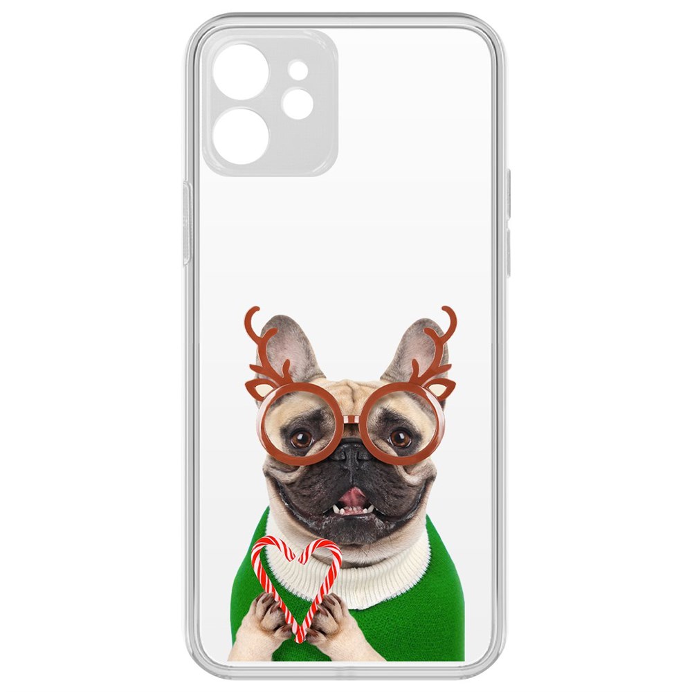 Чехол-накладка Krutoff Clear Case Новогодний француз для iPhone 12 с защитой камеры, Прозрачный
Чехол-накладка Krutoff Clear Case Новогодний француз для iPhone 12 с защитой камеры, Прозрачный