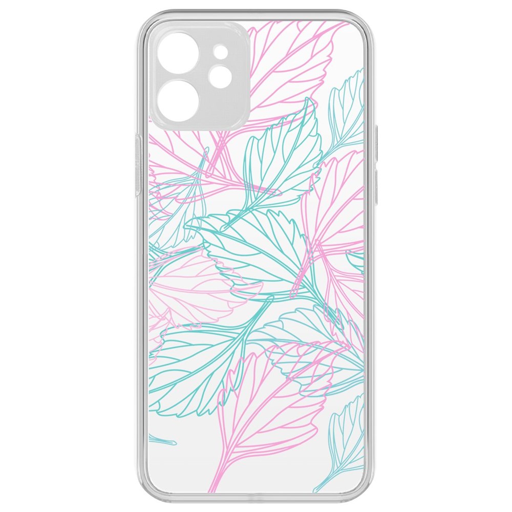 Чехол-накладка Krutoff Clear Case Листья паттерн для iPhone 12 с защитой камеры, Прозрачный
Чехол-накладка Krutoff Clear Case Листья паттерн для iPhone 12 с защитой камеры, Прозрачный