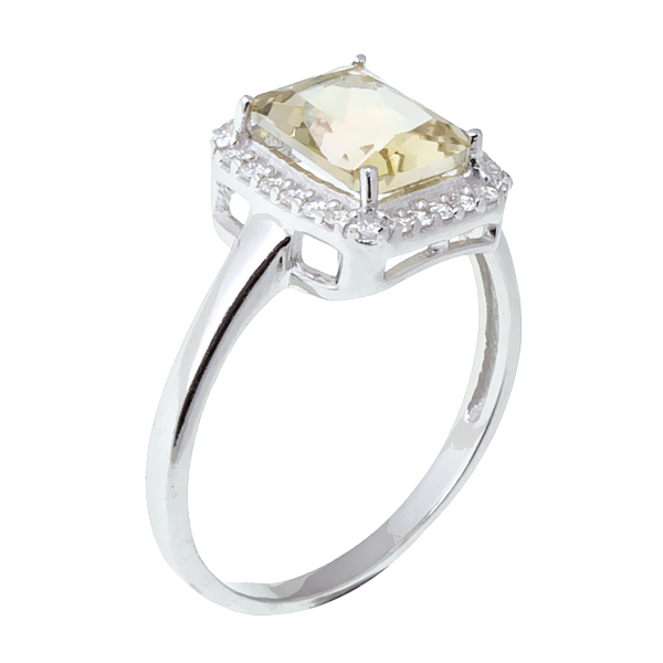 фото Кольцо женское balex jewellery 1410931623 из серебра кварц/фианит, р. 19