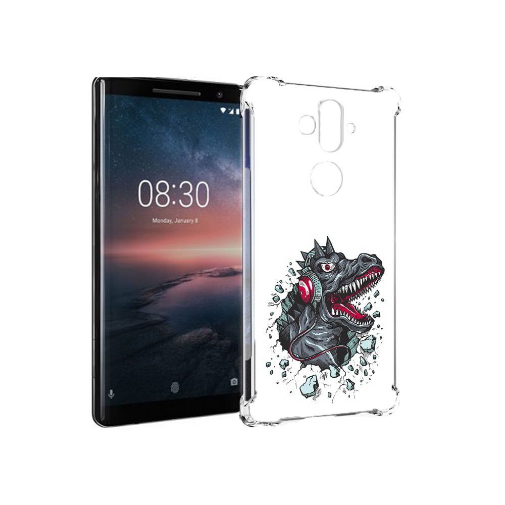 Чехол MyPads Tocco для Nokia 8 Sirocco Нарисованный динозавр в наушниках (PT101581.91.124), Прозрачный, Tocco
Чехол MyPads Tocco для Nokia 8 Sirocco Нарисованный динозавр в наушниках (PT101581.91.124), Прозрачный, Tocco