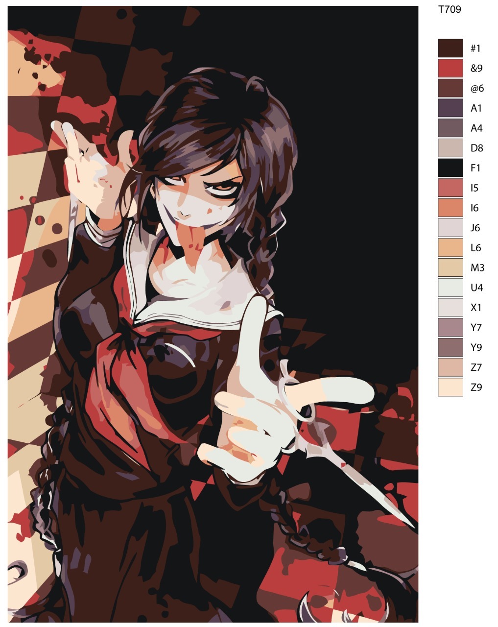 Картина по номерам BRUSHES-PAINTS T709, Селестия Люденберг. Аниме Данганронпа - Danganronpa
Картина по номерам BRUSHES-PAINTS T709, Селестия Люденберг. Аниме Данганронпа - Danganronpa