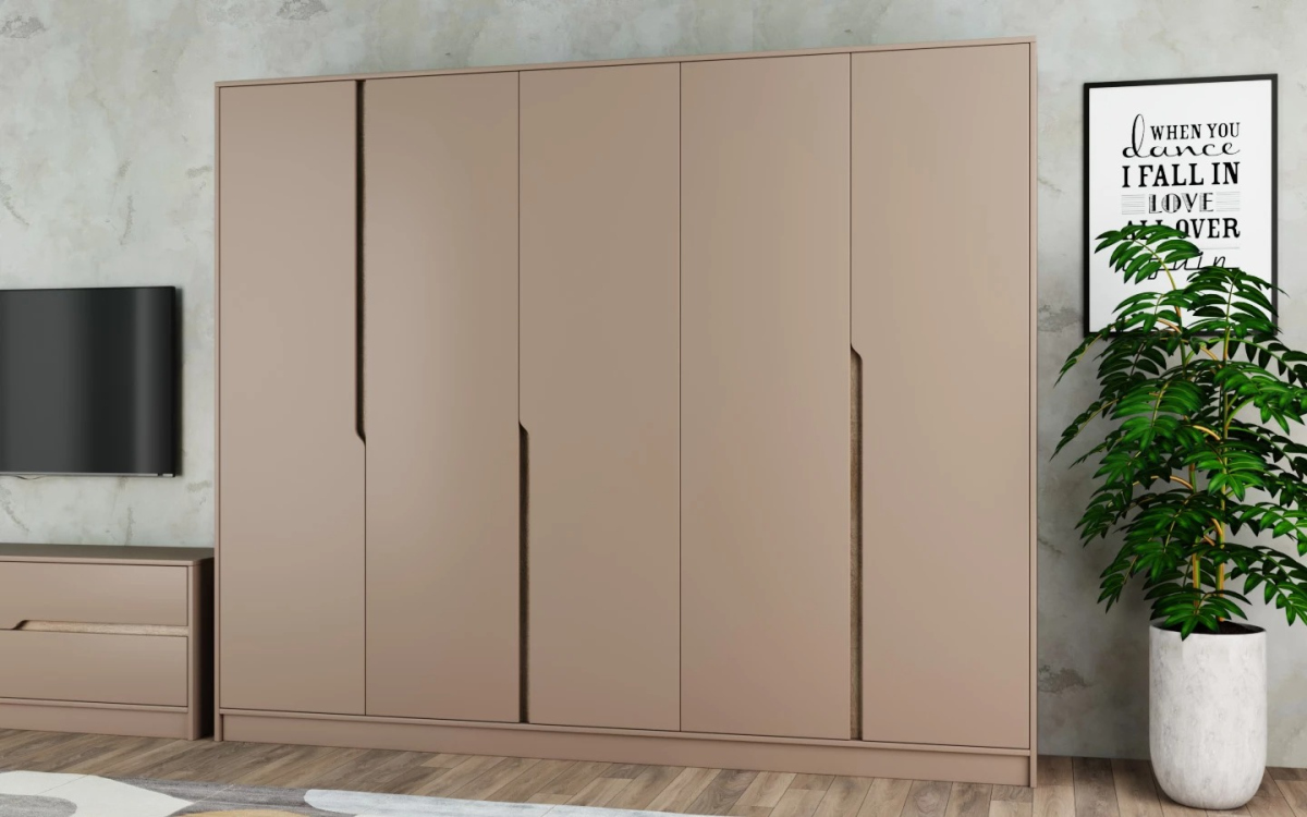 Шкаф распашной Бонди-5 Велюр для одежды пятидверный 230x220x40 Мегамебель, Бежевый, Бонди-5
Шкаф распашной Бонди-5 Велюр для одежды пятидверный 230x220x40 Мегамебель, Бежевый, Бонди-5