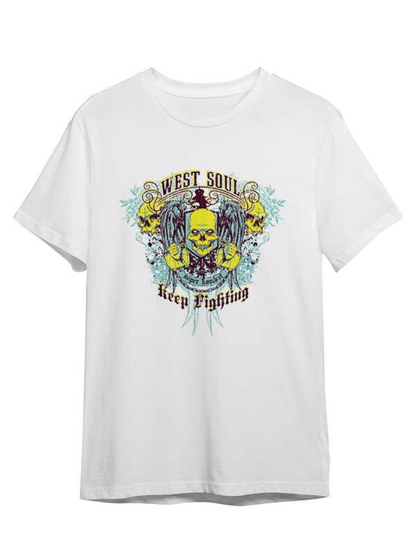 Футболка унисекс СувенирShop West Soul / Keep Fighting / Череп 257 белая S (44-46), Белый, Абстракция "West Soul / Keep Fighting / Череп" 257
Футболка унисекс СувенирShop West Soul / Keep Fighting / Череп 257 белая S (44-46), Белый, Абстракция "West Soul / Keep Fighting / Череп" 257