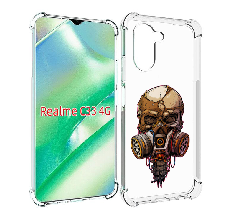 Чехол MyPads Подробный красочный человеческий череп с противогазом для Realme C33 4G, Прозрачный, Tocco
Чехол MyPads Подробный красочный человеческий череп с противогазом для Realme C33 4G, Прозрачный, Tocco