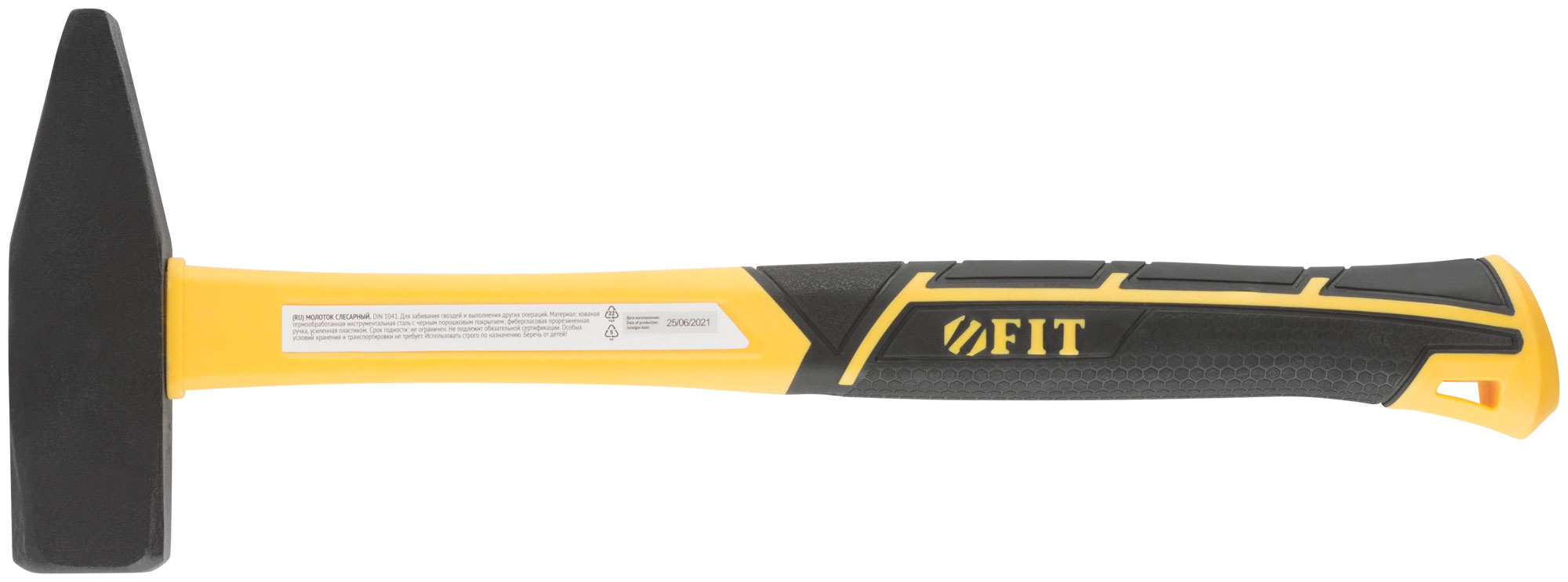 фото Молоток кованый, фиберглассовая усиленная ручка, профи 1000 гр. noname
