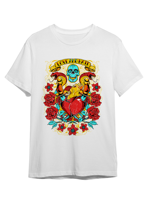 Футболка унисекс СувенирShop Абстракция Love and hate / Череп / Skull 81 белая XL (50-52), Белый, Абстракция "Love and hate / Череп / Skull" 81
Футболка унисекс СувенирShop Абстракция Love and hate / Череп / Skull 81 белая XL (50-52), Белый, Абстракция "Love and hate / Череп / Skull" 81