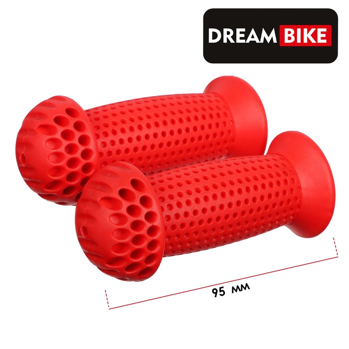 фото Грипсы 95мм, dream bike, цвет красный nobrand