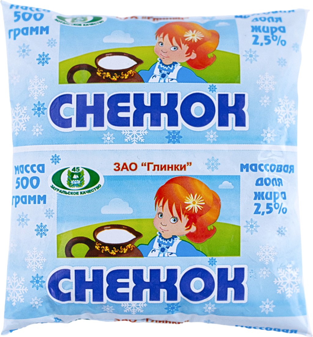Снежок Глинки 2,5% 500 мл
Снежок Глинки 2,5% 500 мл
