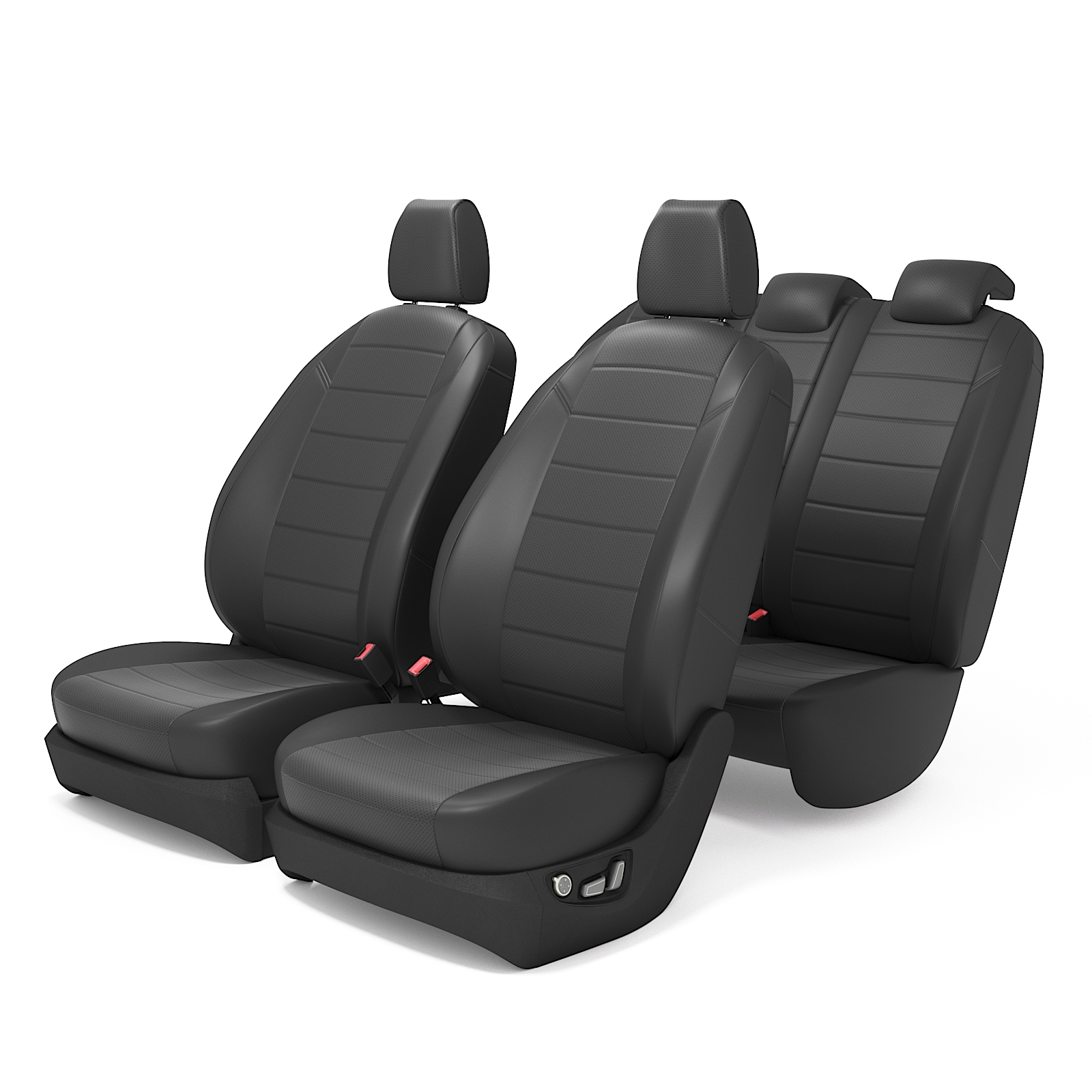фото Чехлы на сиденья для хендай элантра md с 2011 по 2016 год, экокожа, темно-серый autokot