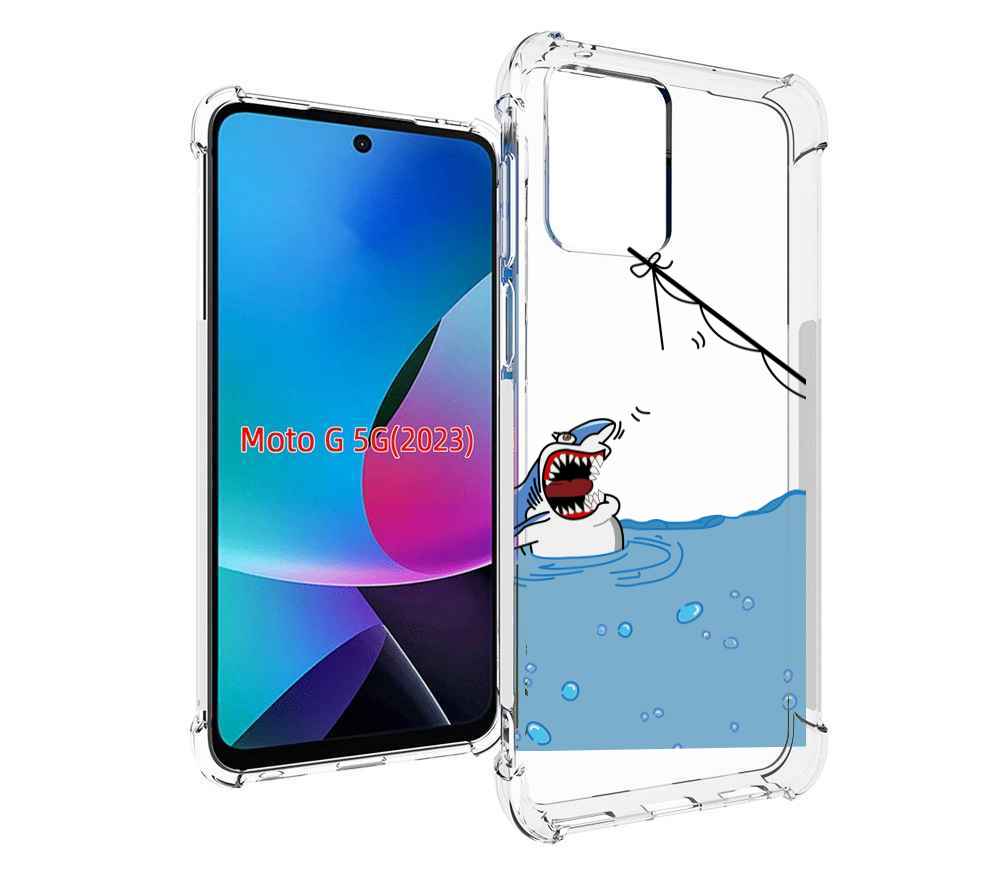 Чехол MyPads акула-рисунок для MOTO G 5G 2023, Tocco 
Чехол MyPads акула-рисунок для MOTO G 5G 2023, Tocco