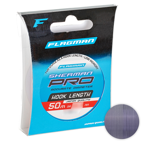 фото Леска flagman sherman pro hook length 50м. 0.148мм. clear
