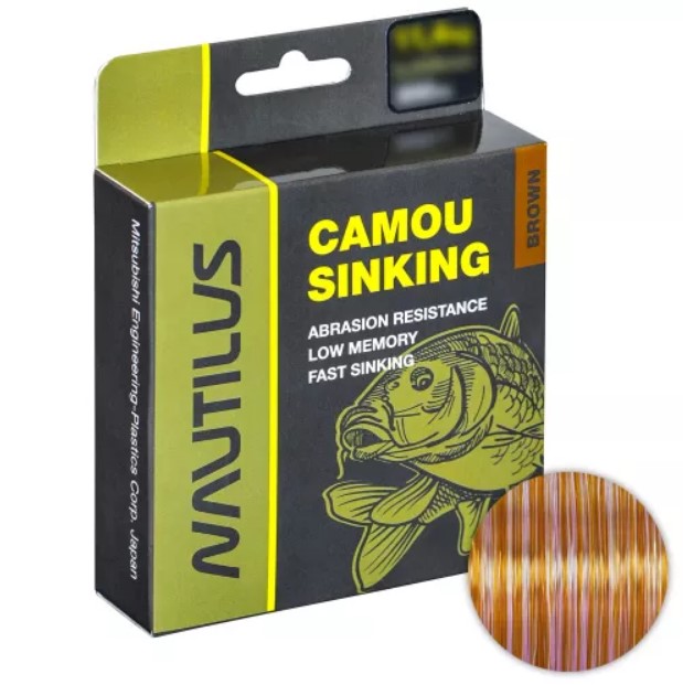 Леска Nautilus Camou 300м. 0.405мм. Brown, Коричневый, Camou 
Леска Nautilus Camou 300м. 0.405мм. Brown, Коричневый, Camou