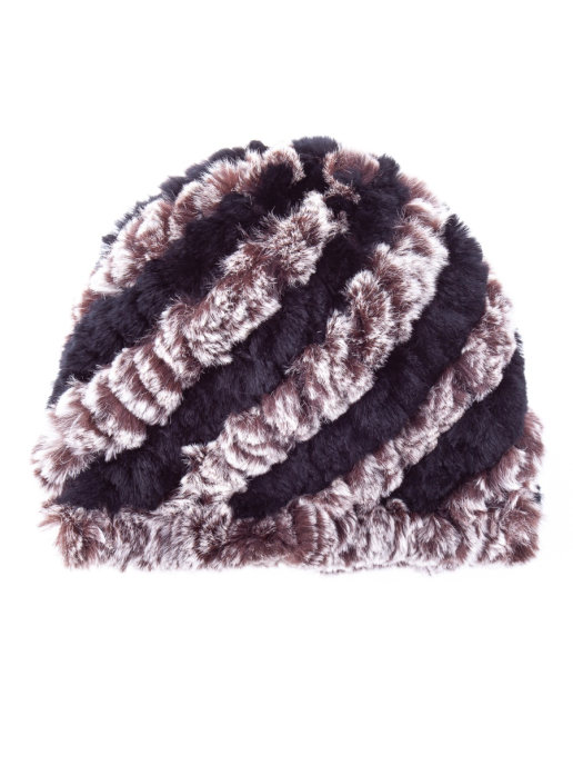 фото Шапка бини женская provi pq56 коричневая, р.56-60