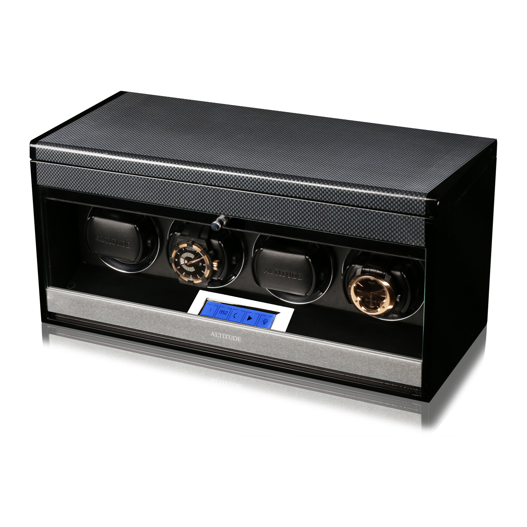 Шкатулка для подзавода 4-x часов ALTITUDE (виндер для завода часов, тайммувер), Altitude T4TB
Шкатулка для подзавода 4-x часов ALTITUDE (виндер для завода часов, тайммувер), Altitude T4TB