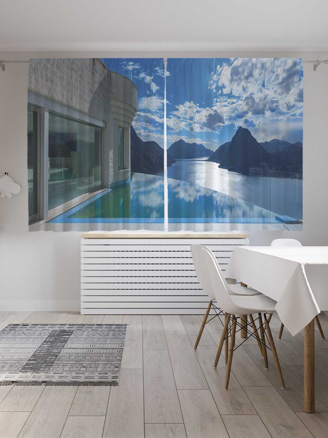 фото Шторы с фотопечатью joyarty "полуденный отдых" из сатена, 290х180 см