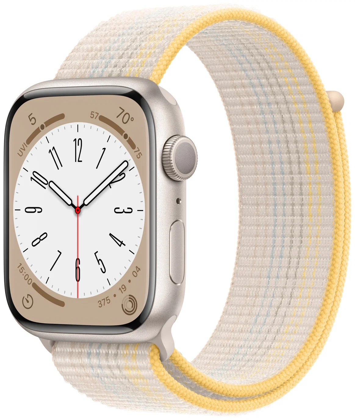 Смарт-часы Apple Watch Series 8 45 мм Aluminium Case, Starlight with sport loop, Watch Series 8
Смарт-часы Apple Watch Series 8 45 мм Aluminium Case, Starlight with sport loop, Watch Series 8