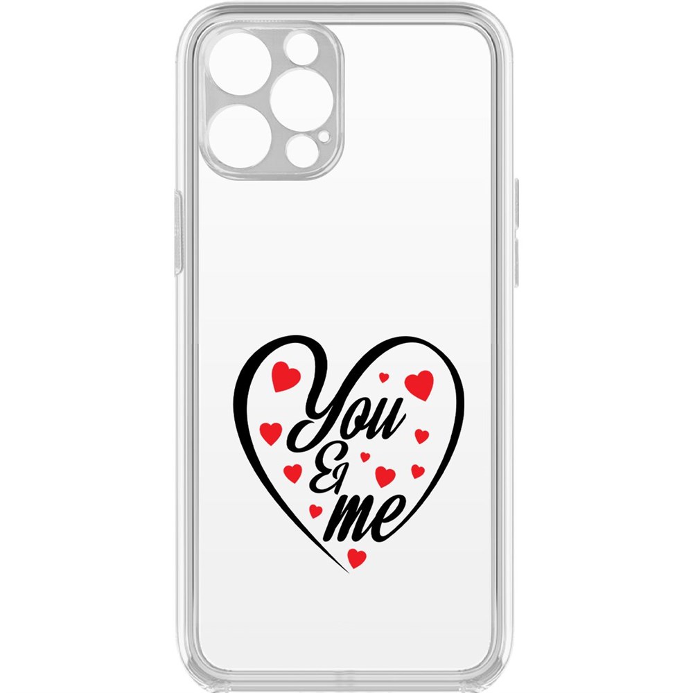 Чехол-накладка Krutoff Clear Case Ты и Я для iPhone 12 Pro с защитой камеры, Прозрачный
Чехол-накладка Krutoff Clear Case Ты и Я для iPhone 12 Pro с защитой камеры, Прозрачный