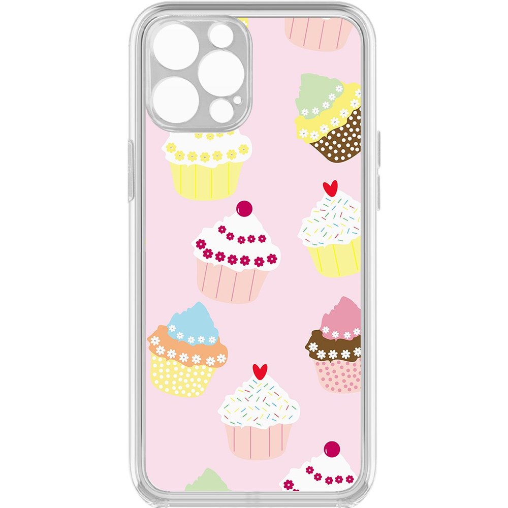 Чехол-накладка Krutoff Clear Case Пироженки для iPhone 12 Pro с защитой камеры, Прозрачный
Чехол-накладка Krutoff Clear Case Пироженки для iPhone 12 Pro с защитой камеры, Прозрачный