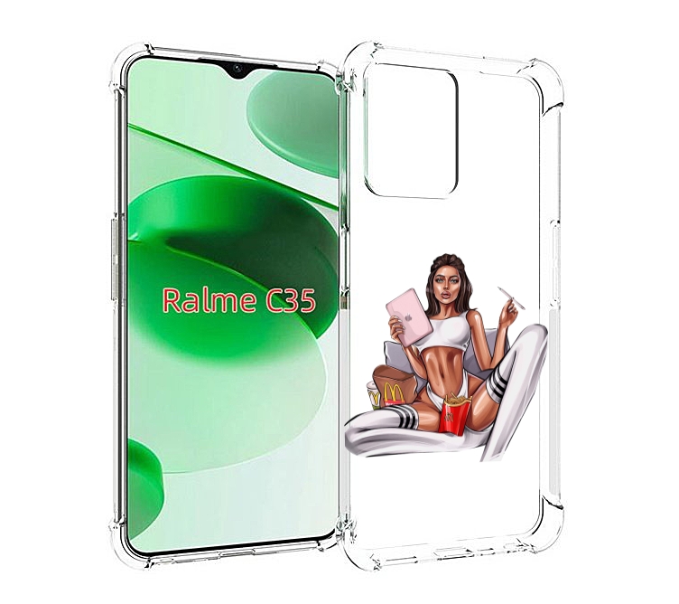 Чехол MyPads Модная-иллюстрация-девушки женский для Realme C35 / Narzo 50A Prime, Прозрачный, Tocco
Чехол MyPads Модная-иллюстрация-девушки женский для Realme C35 / Narzo 50A Prime, Прозрачный, Tocco