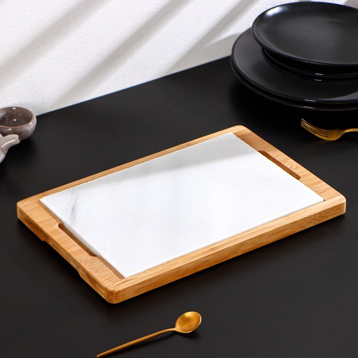 Блюдо для подачи Magistro Marble, 36x23 см, мрамор, бамбук, Белый;бежевый, Блюдо для подачи Magistro Marble
Блюдо для подачи Magistro Marble, 36x23 см, мрамор, бамбук, Белый;бежевый, Блюдо для подачи Magistro Marble