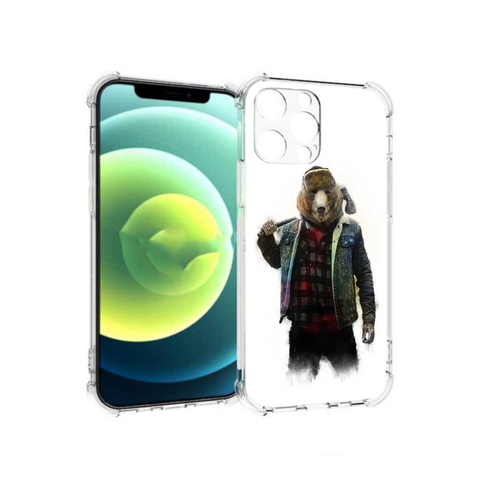 Чехол MyPads Tocco для Apple iPhone 13 Pro медведь с топором (PT163086.612.469), Прозрачный, Tocco 
Чехол MyPads Tocco для Apple iPhone 13 Pro медведь с топором (PT163086.612.469), Прозрачный, Tocco