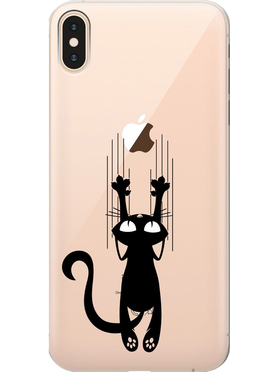 Силиконовый чехол на Apple iPhone XS Max с принтом "Кошечка царапка" прозрачный, Прозрачный;черный, 719086271
Силиконовый чехол на Apple iPhone XS Max с принтом "Кошечка царапка" прозрачный, Прозрачный;черный, 719086271