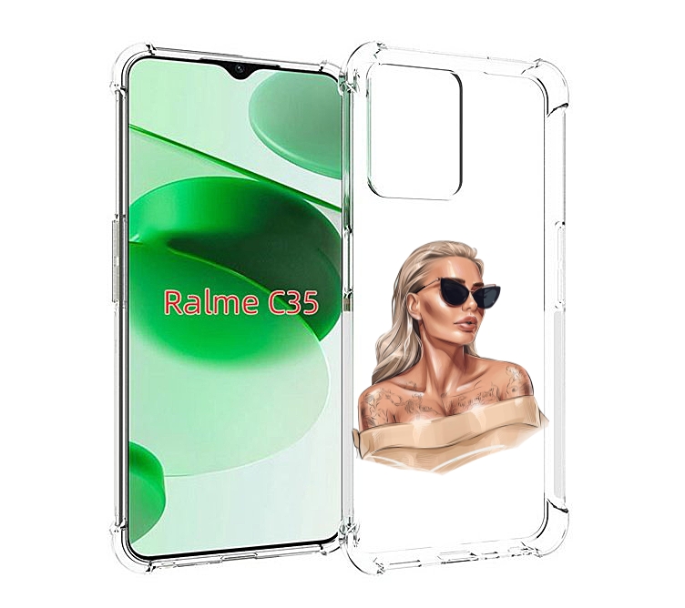 Чехол MyPads блондинка-в-очках женский для Realme C35 / Narzo 50A Prime, Прозрачный, Tocco
Чехол MyPads блондинка-в-очках женский для Realme C35 / Narzo 50A Prime, Прозрачный, Tocco