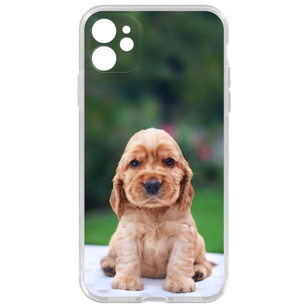 Чехол-накладка Krutoff Clear Case Щенок кокер-спаниеля для iPhone 11 с защитой камеры, Прозрачный
Чехол-накладка Krutoff Clear Case Щенок кокер-спаниеля для iPhone 11 с защитой камеры, Прозрачный