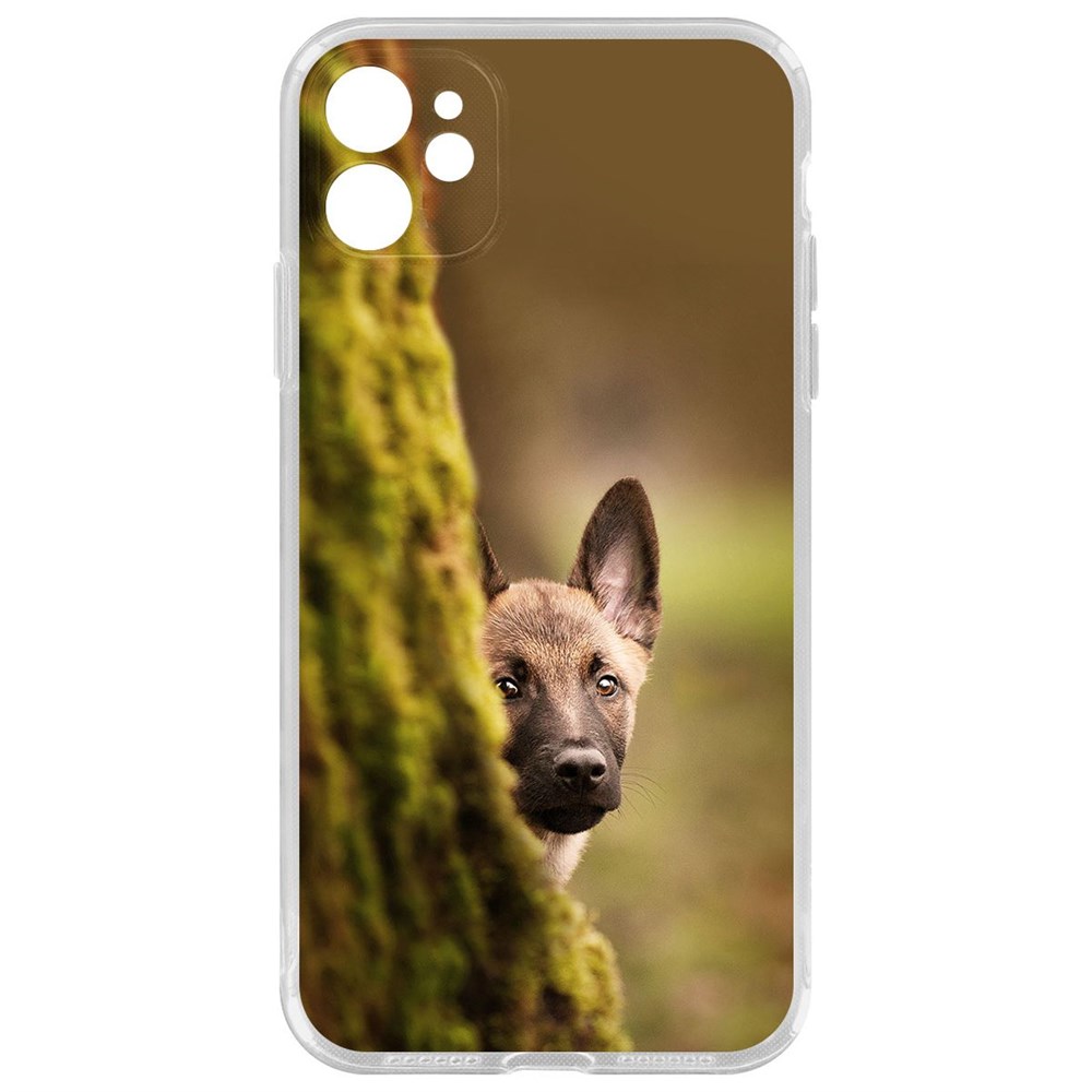 Чехол-накладка Krutoff Clear Case Щенок овчарки для iPhone 11 с защитой камеры, Прозрачный
Чехол-накладка Krutoff Clear Case Щенок овчарки для iPhone 11 с защитой камеры, Прозрачный