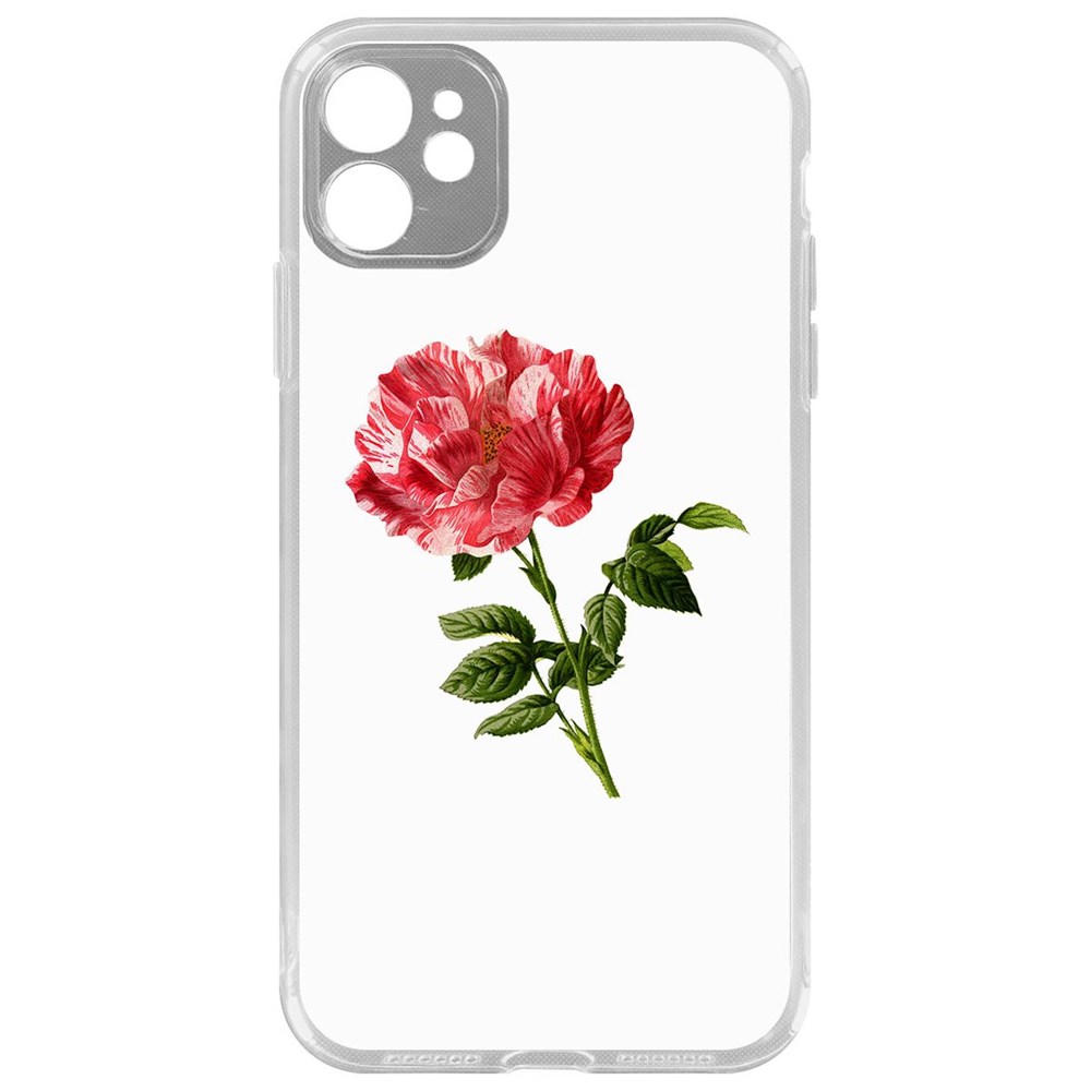 Чехол-накладка Krutoff Clear Case Рисованная роза для iPhone 11 с защитой камеры, Прозрачный
Чехол-накладка Krutoff Clear Case Рисованная роза для iPhone 11 с защитой камеры, Прозрачный
