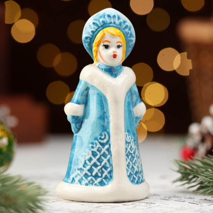 Новогодний сувенир Снегурочка Снежинка, голубая шуба, 12см, фарфор 10645416, Разноцветный
Новогодний сувенир Снегурочка Снежинка, голубая шуба, 12см, фарфор 10645416, Разноцветный
