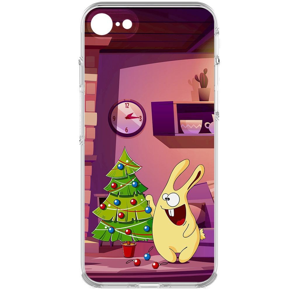 Чехол-накладка Krutoff Clear Case Кролик для iPhone 7/8/SE 2020 с защитой камеры, Прозрачный
Чехол-накладка Krutoff Clear Case Кролик для iPhone 7/8/SE 2020 с защитой камеры, Прозрачный