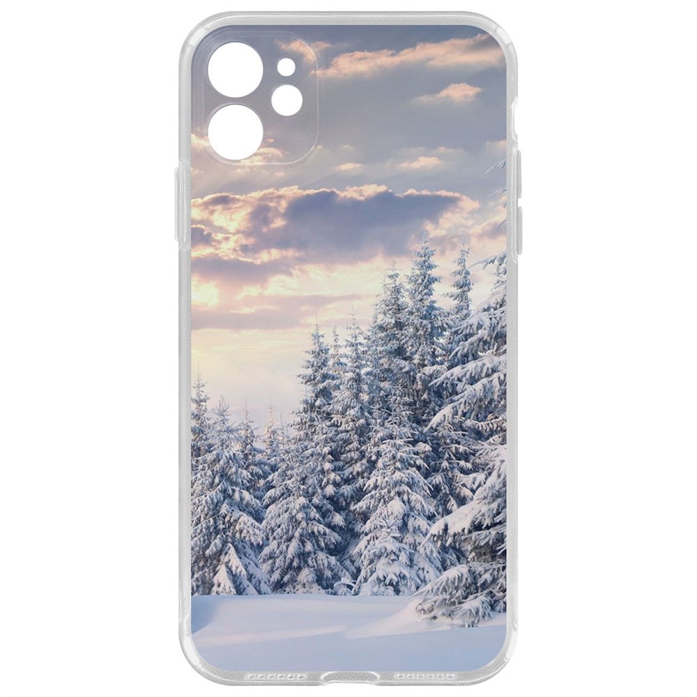 Чехол-накладка Krutoff Clear Case Снежный пейзаж для iPhone 11 с защитой камеры, Прозрачный
Чехол-накладка Krutoff Clear Case Снежный пейзаж для iPhone 11 с защитой камеры, Прозрачный