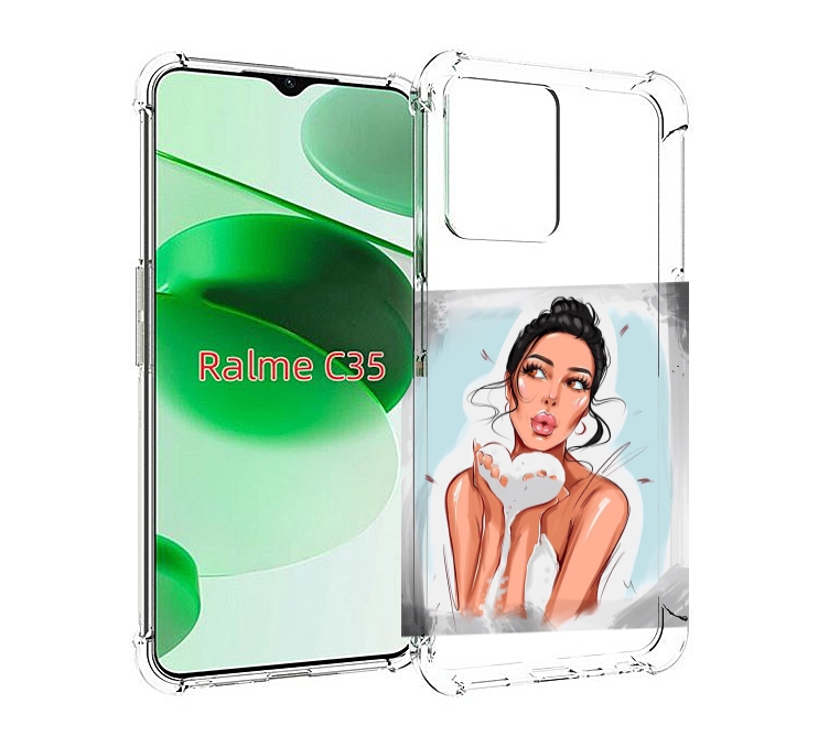 Чехол MyPads девушка-с-пеной женский для Realme C35 / Narzo 50A Prime, Прозрачный, Tocco
Чехол MyPads девушка-с-пеной женский для Realme C35 / Narzo 50A Prime, Прозрачный, Tocco