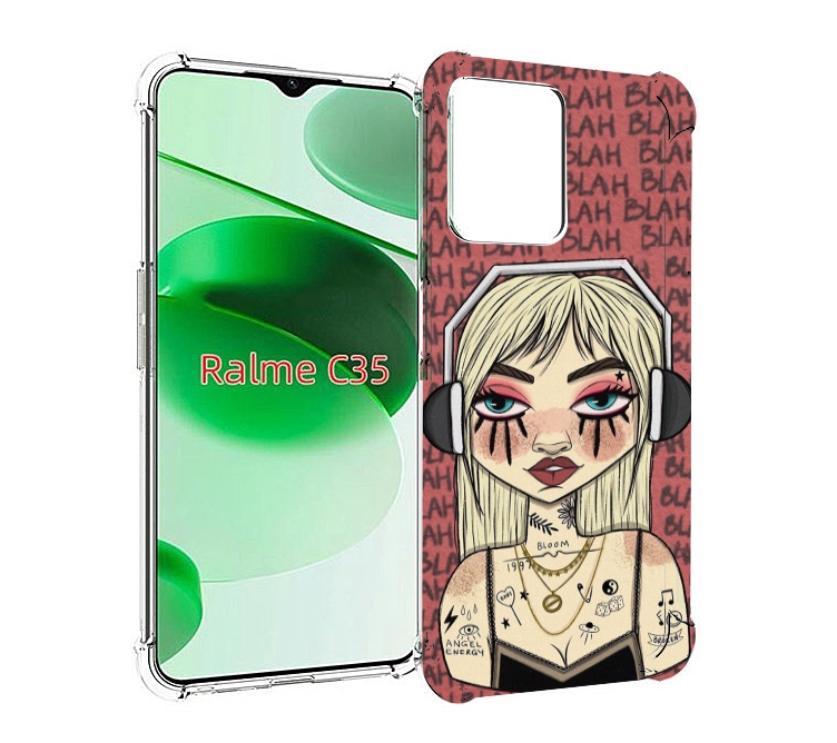 Чехол MyPads дерзкая-девушка-в-наушниках женский для Realme C35 / Narzo 50A Prime, Прозрачный, Tocco
Чехол MyPads дерзкая-девушка-в-наушниках женский для Realme C35 / Narzo 50A Prime, Прозрачный, Tocco