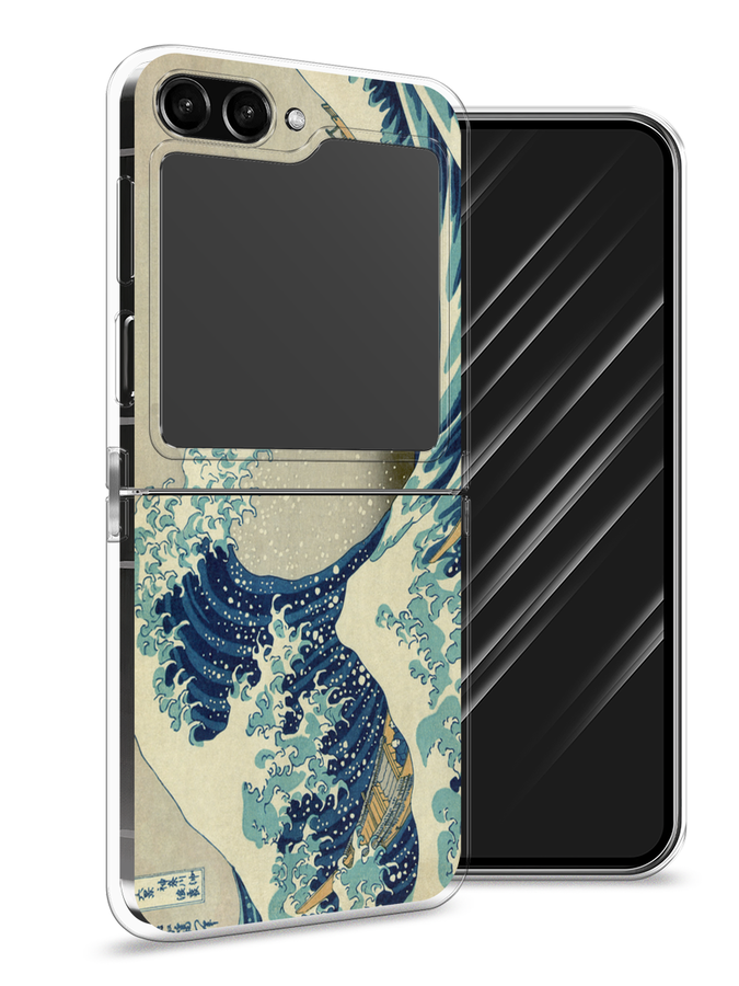 Чехол Awog на Samsung Galaxy Z Flip 5 "Большая волна в Канагаве", Серый;синий;голубой, 2108350-9
Чехол Awog на Samsung Galaxy Z Flip 5 "Большая волна в Канагаве", Серый;синий;голубой, 2108350-9