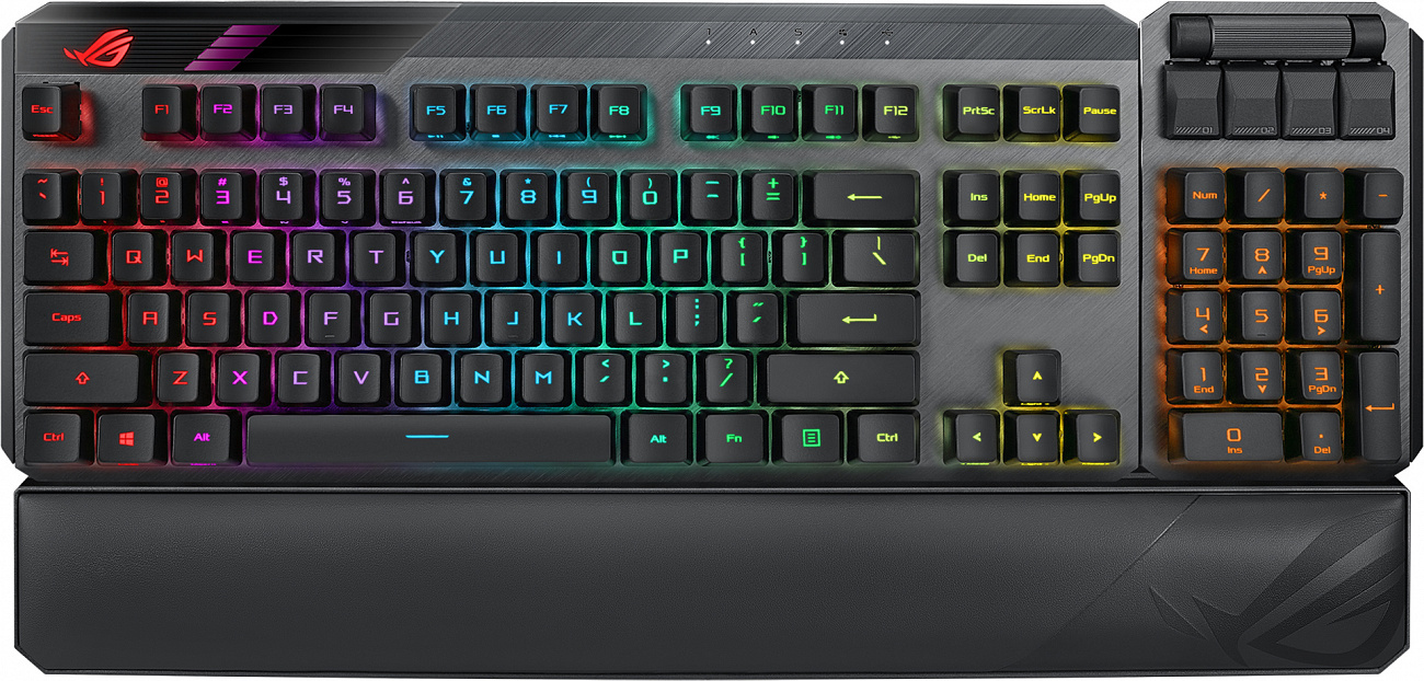 Проводная/беспроводная игровая клавиатура Asus ROG Claymore II Black (90MP01W0-BKRA00), ROG Claymore II
Проводная/беспроводная игровая клавиатура Asus ROG Claymore II Black (90MP01W0-BKRA00), ROG Claymore II