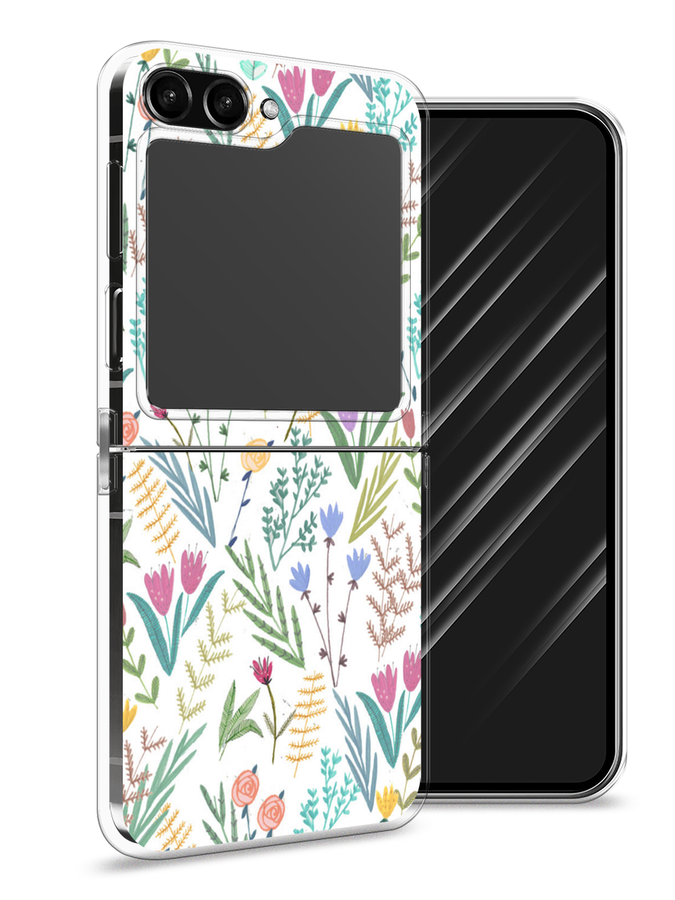 Чехол Awog на Samsung Galaxy Z Flip 5 "Полевые цветы рисунок", Белый;зеленый, 2108350-8
Чехол Awog на Samsung Galaxy Z Flip 5 "Полевые цветы рисунок", Белый;зеленый, 2108350-8